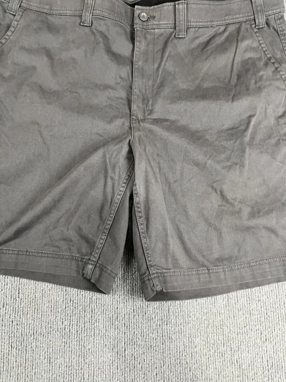The Foundry Khaki Black Mens Stretch Shorts Size 48